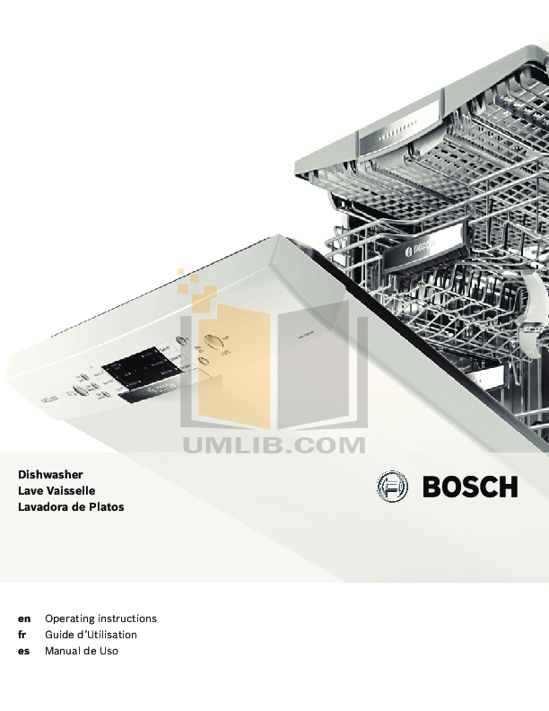PDF manual for Bosch Dishwasher SHE7ER55UC